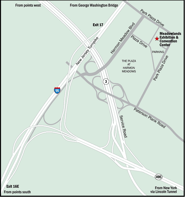 Meadowlands Exposition Center map